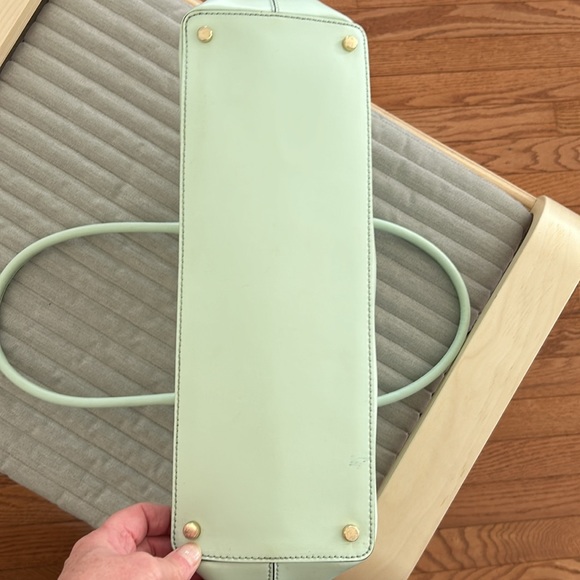 Pre owned Kate Spade New York satchel/tote with scallop details mint green - Picture 7 of 10